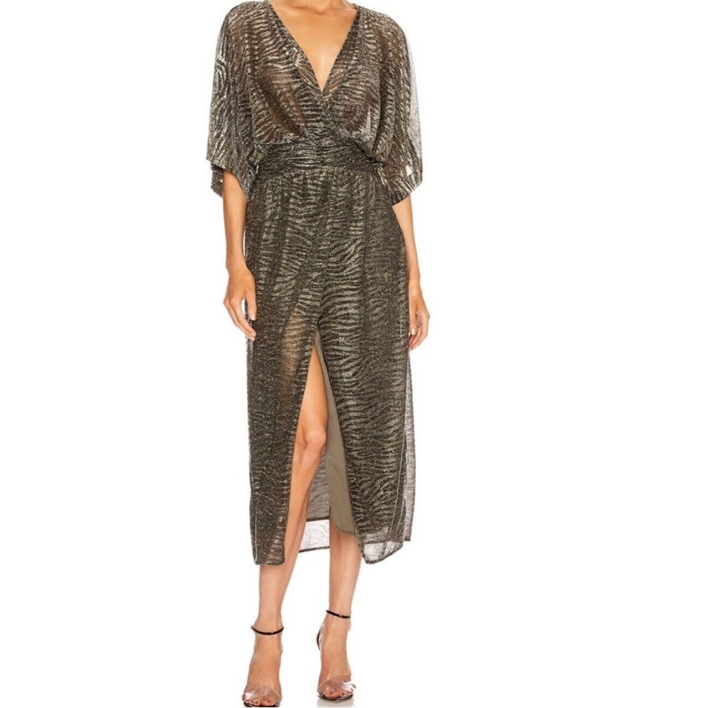IRO Metallic Zebra Print Beautiful Dress